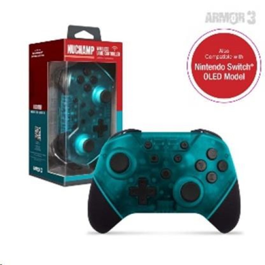 Armor3 NuChamp Wireless Controller for Nintendo Switch (Turqoise)