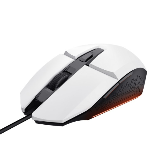 BAZAR - TRUST myš GXT 109W FELOX Gaming Mouse, optická, USB, bílá - Poškozený obal (Komplet)