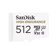 SanDisk MicroSDXC karta 512GB High Endurance (R:100/W:40 MB/s, C10, U3, V30) + adaptér