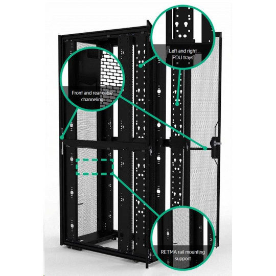 HPE 42U 800mmx1075mm G2 Enterprise Shock Rack