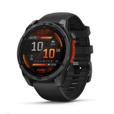 Garmin fenix® 8 – 51 mm, AMOLED, Slate grey a Černý silikonový řemínek