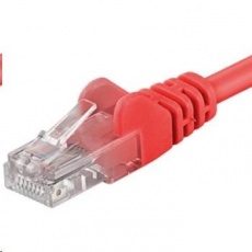 PREMIUMCORD Patch kabel UTP RJ45-RJ45 CAT5e 10m červená