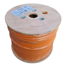 UTP kabel LEXI-Net Cat5E, drát, LS0H (B2ca s1a,d0,a1), oranžový, 500m, cívka
