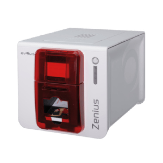 Evolis Zenius Classic GO PACK, single sided, 12 dots/mm (300 dpi), USB, red