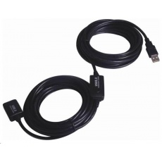 PREMIUMCORD USB 2.0 repeater a prodlužovací kabel A/M-A/F 15m