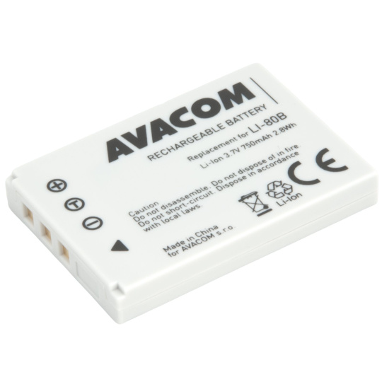 AVACOM náhradní baterie Olympus LI-80B Li-Ion 3.7V 750mAh 2.8Wh