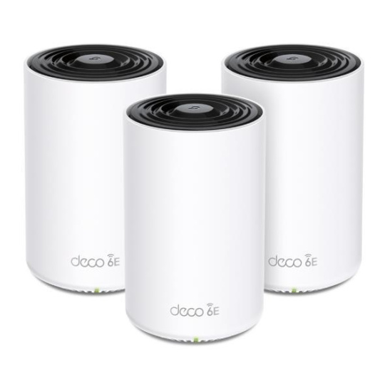 TP-Link Deco XE75 Pro(3-pack) WiFi6E Mesh (AXE5400,2,4GHz/5GHz/6GHz,1x2,5GbELAN/WAN,2xGbELAN)