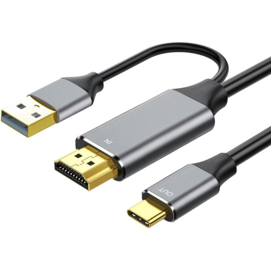 PREMIUMCORD Adaptér HDMI 2.0 na USB-C, 4K@60Hz, 2m