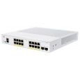 Cisco switch CBS250-16P-2G (16xGbE,2xSFP,16xPoE+,120W,fanless)