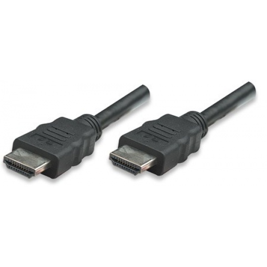 MANHATTAN kabel HDMI s Ethernetem, HEC, ARC, 3D, 4K, stíněný, 5m, Black