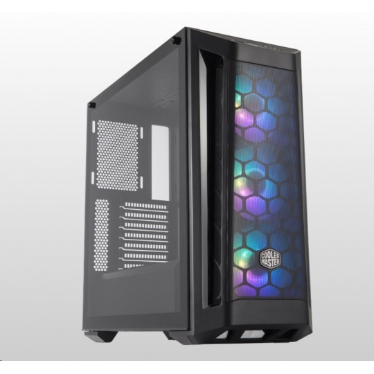 Cooler Master case MasterBox MB511 ARGB, E-ATX, Průhledná bočnice, 1x 120mm Fan, Černá