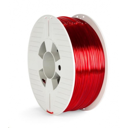 VERBATIM 3D Printer Filament PET-G 2.85mm, 123m, 1kg red transparent