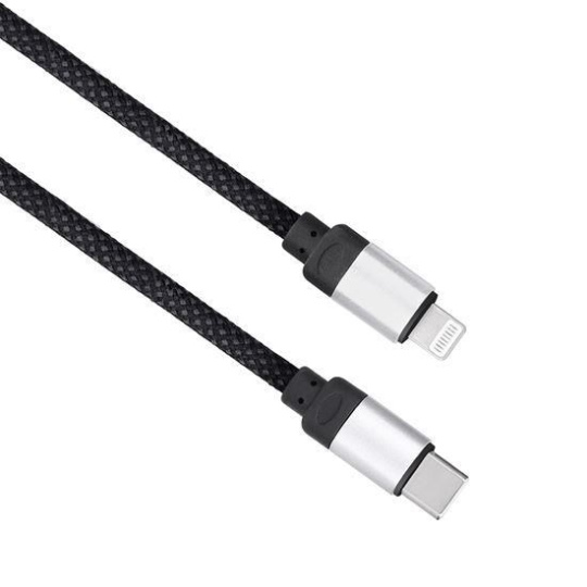 Solight magnetický USB-C/Lightning kabel, USB-C konektor - Lightning konektor, 1m