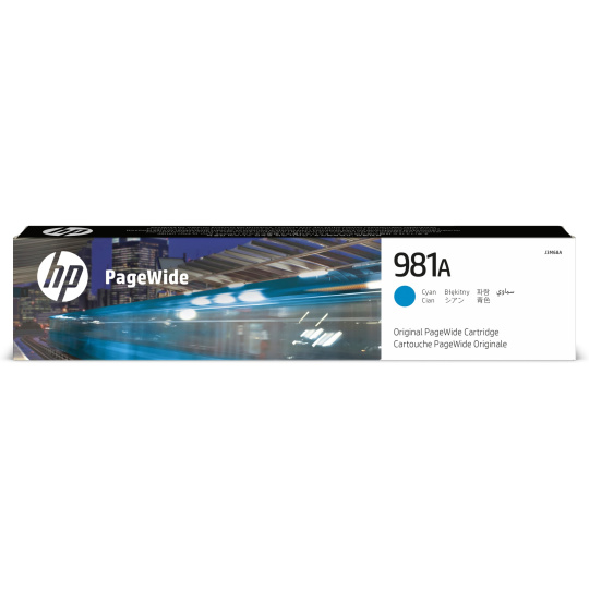 HP 981A Cyan Original PageWide Cartridge (6,000 pages)