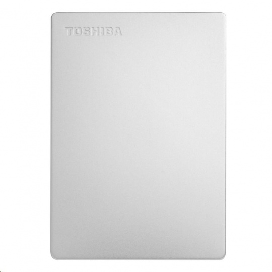 TOSHIBA Externí HDD CANVIO SLIM 2TB, USB 3.2 Gen 1, stříbrná / silver