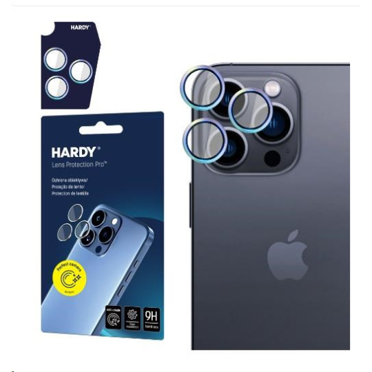 3mk HARDY Lens Protection Pro pro iPhone 15 Pro, Rainbow